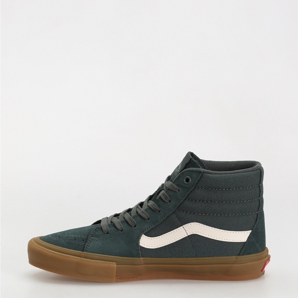 Vans Men's High-Top Sneakers - Green and White - Picture 5 of 7
